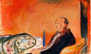 Autorretrato convalescente de gripe espanhola