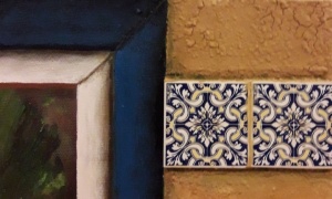 Projeto Fevereiro Laranja (59): “Janelinha com azulejos portugueses”, de Malu Perlingeiro