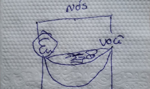 Entre eu e você, há nós